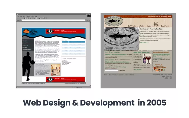 Web Design and Development in 2005