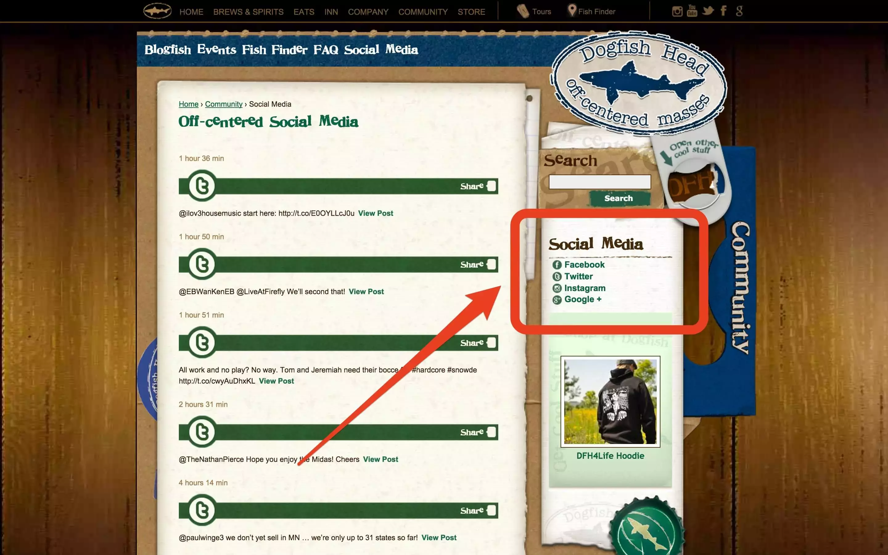 Dogfish-Social-Media-Feed-Integration