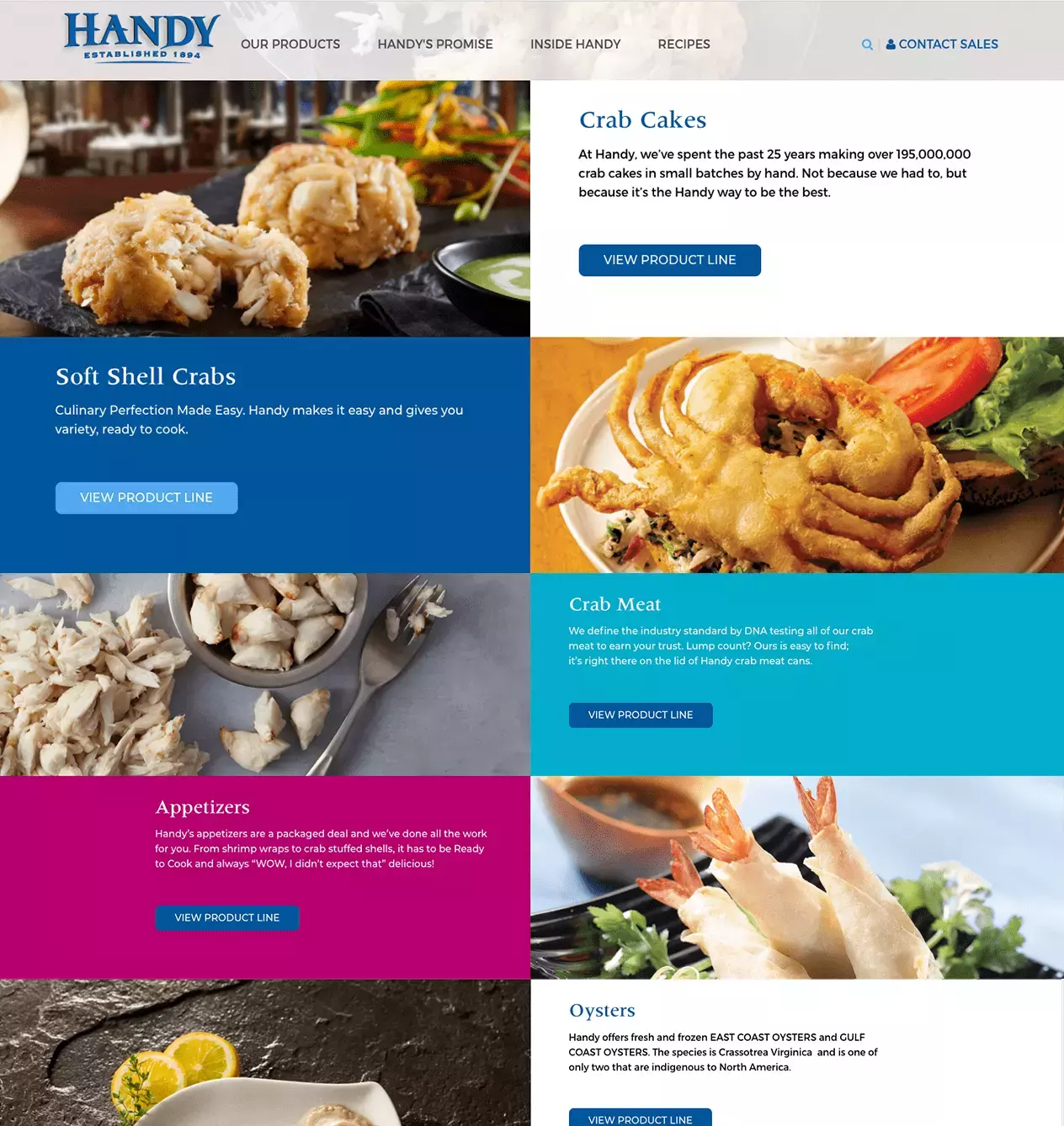 Handy-Seafood-Landing-Page