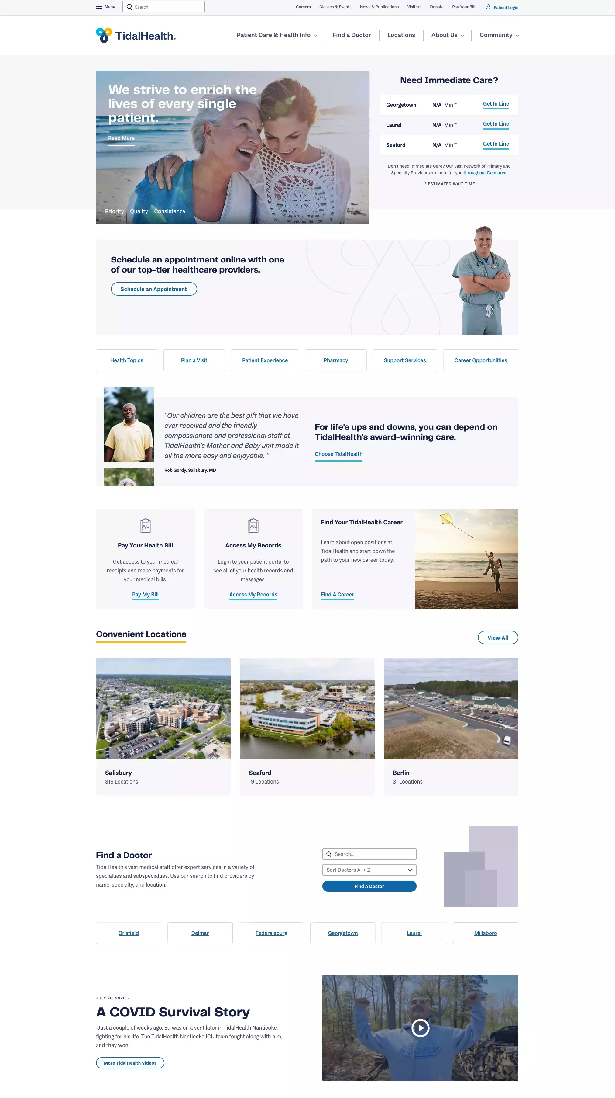 TidalHealth-Homepage